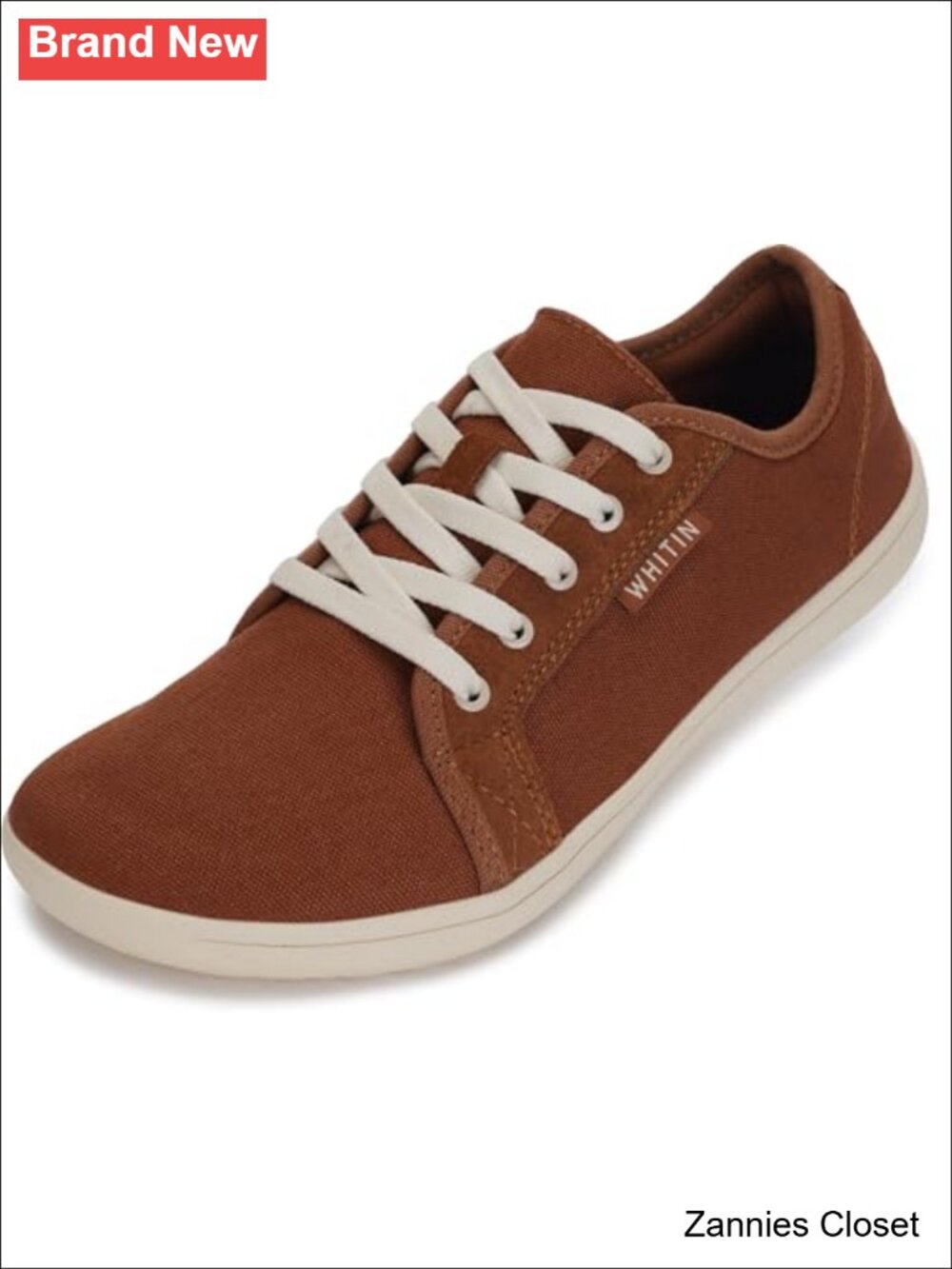 ✨WHITIN Women's Canvas Barefoot Shoes Wide Sneakers Classic Fit W81V2